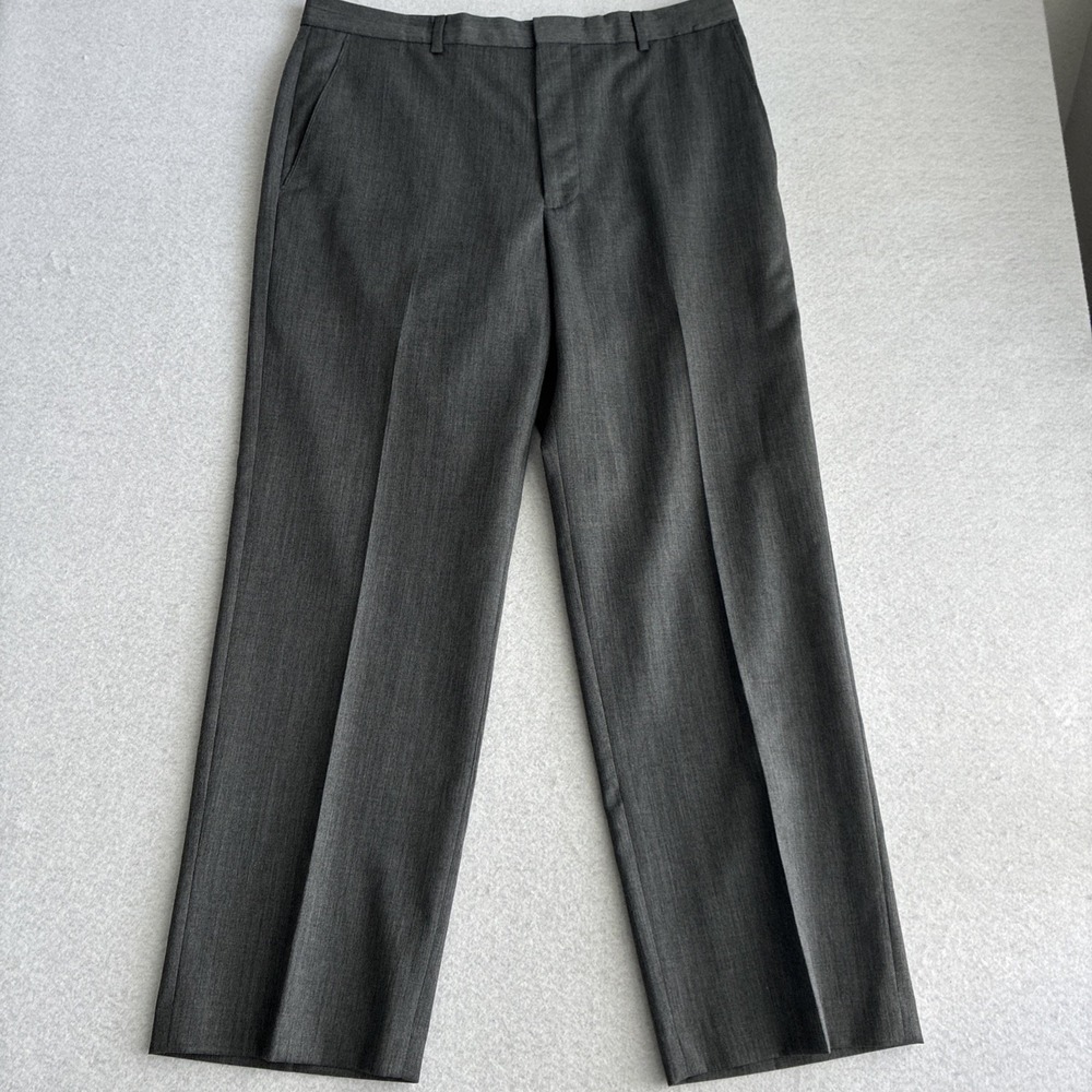 Banana Republic Classic Fit Grey 100% Wool Dress Pants Mens 38x32 Office